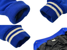 画像をギャラリービューアに読み込む, SAINT LAURENT PARIS サンローランパリ テディジャケット スタジャン 354718 ブルー サイズ44 美品 中古 4b009640