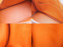 画像をギャラリービューアに読み込む, 極美品 HERMES エルメス バーキン25 ハンドバッグ □J刻印 ヴォーエプソン オレンジ シルバー金具 中古 4b009642