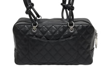 画像をギャラリービューアに読み込む, CHANEL シャネル ポーチ ハンドバッグ カンボンライン ココマーク 13番台 ラムスキン ブラック 美品 中古 4b009644