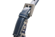 Load image into Gallery viewer, FENDI フェンディ ズッキーノ ワンショルダーバッグ イタリア製 キャンバス レザー グレー ネイビー シルバー金具 美品 中古 4b012450