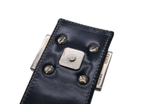 Load image into Gallery viewer, FENDI フェンディ ズッキーノ ワンショルダーバッグ イタリア製 キャンバス レザー グレー ネイビー シルバー金具 美品 中古 4b012450