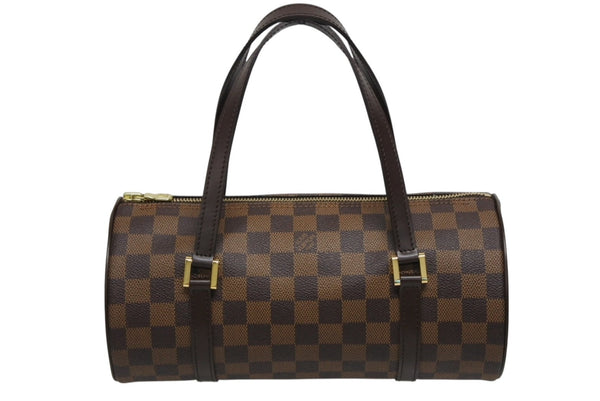極美品 LOUIS VUITTON ルイヴィトン ハンドバッグ パピヨン30 ダミエキャンバス N51303 ブラウン ゴールド金具 中古 4b009647