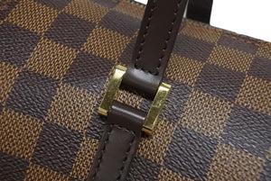 極美品 LOUIS VUITTON ルイヴィトン ハンドバッグ パピヨン30 ダミエキャンバス N51303 ブラウン ゴールド金具 中古 4b009647