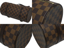 画像をギャラリービューアに読み込む, 極美品 LOUIS VUITTON ルイヴィトン ハンドバッグ パピヨン30 ダミエキャンバス N51303 ブラウン ゴールド金具 中古 4b009647