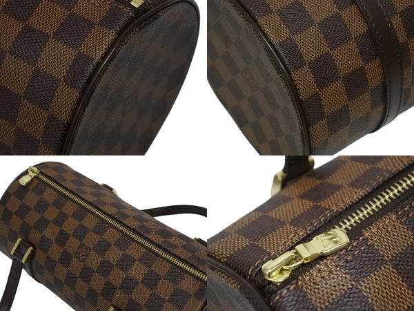 極美品 LOUIS VUITTON ルイヴィトン ハンドバッグ パピヨン30 ダミエキャンバス N51303 ブラウン ゴールド金具 中古 4b009647