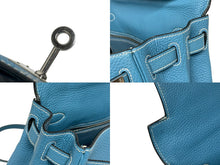 画像をギャラリービューアに読み込む, HERMES エルメス ケリー28 内縫い ブルージーン ◻︎I刻印 トリヨンクレマンス シルバー金具 ハンドバッグ 美品 中古 4b009648