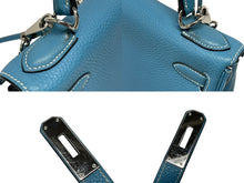 画像をギャラリービューアに読み込む, HERMES エルメス ケリー28 内縫い ブルージーン ◻︎I刻印 トリヨンクレマンス シルバー金具 ハンドバッグ 美品 中古 4b009648