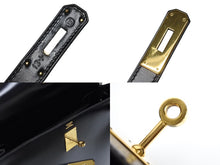 画像をギャラリービューアに読み込む, 極美品 HERMES エルメス ケリー32 外縫い ブラック ○W刻印 カーフスキン ゴールド金具 ハンドバッグ 2WAY 中古 4b009649