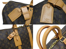 画像をギャラリービューアに読み込む, LOUIS VUITTON ルイヴィトン モノグラム キーポル45 ボストンバッグ M41428 PVC ヌメ革 ブラウン ゴールド金具 美品 中古 4b009650