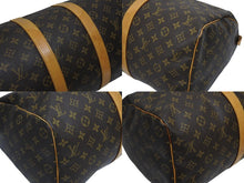 画像をギャラリービューアに読み込む, LOUIS VUITTON ルイヴィトン モノグラム キーポル45 ボストンバッグ M41428 PVC ヌメ革 ブラウン ゴールド金具 美品 中古 4b009650