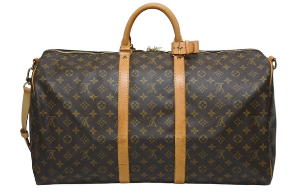 LOUIS VUITTON ルイヴィトン キーポル バンドリエール55 ボストンバッグ M41414 モノグラム ブラウン 美品 中古 4b009653