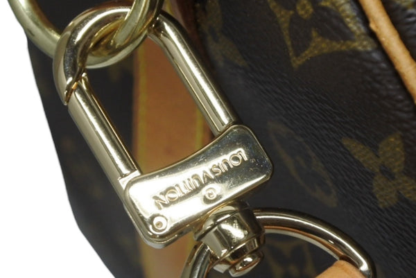 LOUIS VUITTON ルイヴィトン キーポル バンドリエール55 ボストンバッグ M41414 モノグラム ブラウン 美品 中古 4b009653