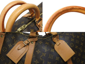 LOUIS VUITTON ルイヴィトン キーポル バンドリエール55 ボストンバッグ M41414 モノグラム ブラウン 美品 中古 4b009653