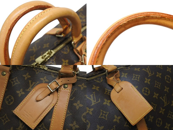 LOUIS VUITTON ルイヴィトン キーポル バンドリエール55 ボストンバッグ M41414 モノグラム ブラウン 美品 中古 4b009653
