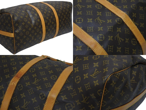 LOUIS VUITTON ルイヴィトン キーポル バンドリエール55 ボストンバッグ M41414 モノグラム ブラウン 美品 中古 4b009653