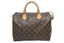 画像をギャラリービューアに読み込む, LOUIS VUITTON ルイヴィトン スピーディ30 ハンドバッグ M41526 モノグラム ブラウン 旧型 美品 中古 4b009655