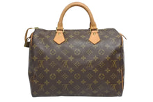 画像をギャラリービューアに読み込む, LOUIS VUITTON ルイヴィトン スピーディ30 ハンドバッグ M41526 モノグラム ブラウン 旧型 美品 中古 4b009655