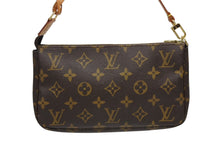 画像をギャラリービューアに読み込む, LOUIS VUITTON ルイヴィトン ポシェット アクセソワール アクセサリーポーチ M51980 モノグラム ブラウン レザー PVC 美品 中古 4b009656