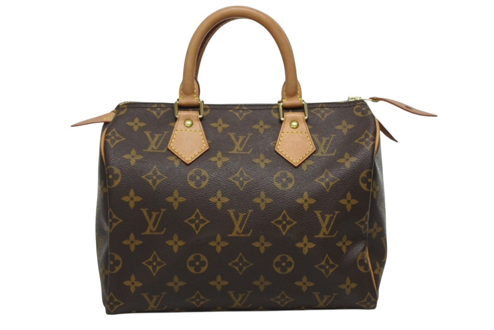 LOUIS VUITTON Speedy 25 Handbag M41528 Monogram PVC Leather Used 4b009657