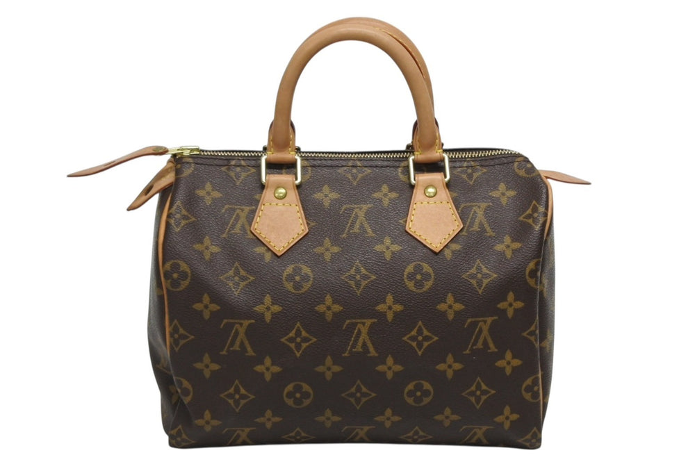 LOUIS VUITTON Speedy 25 Handbag M41528 Monogram PVC Leather Used 4b009657