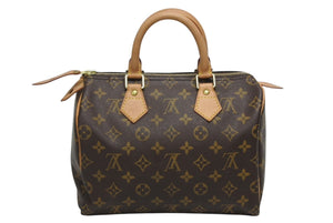 LOUIS VUITTON ルイヴィトン スピーディー25 ハンドバック M41528 モノグラム PVC レザー 中古 4b009657