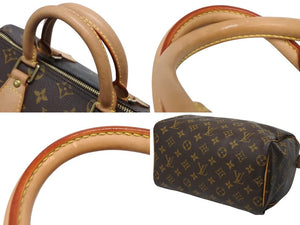 LOUIS VUITTON ルイヴィトン スピーディー25 ハンドバック M41528 モノグラム PVC レザー 中古 4b009657