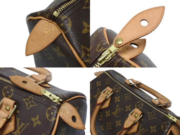LOUIS VUITTON ルイヴィトン スピーディー25 ハンドバック M41528 モノグラム PVC レザー 中古 4b009657