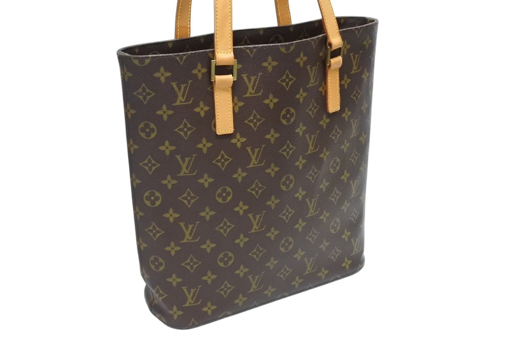 LOUIS VUITTON ルイヴィトン ヴァヴァンGM トートバッグ M51170 モノグラム PVC レザー ブラウン 美品 中古 4b009659