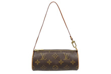 画像をギャラリービューアに読み込む, 極美品 LOUIS VUITTON ルイヴィトン パピヨンポーチ モノグラム ブラウン ゴールド金具 中古 4b009660