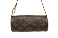 画像をギャラリービューアに読み込む, 極美品 LOUIS VUITTON ルイヴィトン パピヨンポーチ モノグラム ブラウン ゴールド金具 中古 4b009660