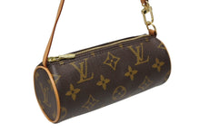 画像をギャラリービューアに読み込む, 極美品 LOUIS VUITTON ルイヴィトン パピヨンポーチ モノグラム ブラウン ゴールド金具 中古 4b009660