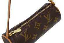 画像をギャラリービューアに読み込む, 極美品 LOUIS VUITTON ルイヴィトン パピヨンポーチ モノグラム ブラウン ゴールド金具 中古 4b009660
