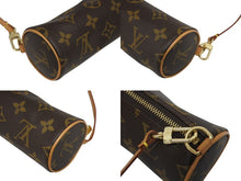 画像をギャラリービューアに読み込む, 極美品 LOUIS VUITTON ルイヴィトン パピヨンポーチ モノグラム ブラウン ゴールド金具 中古 4b009660