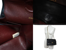 画像をギャラリービューアに読み込む, CHANEL シャネル マトラッセ ダブルフラップ25 ショルダーバッグ 1番台 ラムスキン ブラック ゴールド金具 美品 中古 4b009663