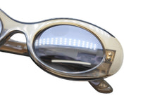 画像をギャラリービューアに読み込む, GUCCI グッチ オーバル サングラス アイウェア GG 2430/S サイズ49◻︎22 135 クリアグリーン グレー 美品 中古 4b009670