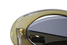 画像をギャラリービューアに読み込む, GUCCI グッチ オーバル サングラス アイウェア GG 2430/S サイズ49◻︎22 135 クリアグリーン グレー 美品 中古 4b009670