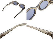 画像をギャラリービューアに読み込む, GUCCI グッチ オーバル サングラス アイウェア GG 2430/S サイズ49◻︎22 135 クリアグリーン グレー 美品 中古 4b009670