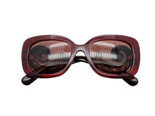 画像をギャラリービューアに読み込む, PRADA プラダ サングラス アイウェア SPR27O MAX-0A5 サイズ54◻︎19 135 ワインレッド 美品 中古 4b009671