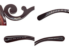 画像をギャラリービューアに読み込む, PRADA プラダ サングラス アイウェア SPR27O MAX-0A5 サイズ54◻︎19 135 ワインレッド 美品 中古 4b009671