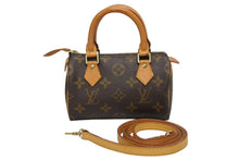 画像をギャラリービューアに読み込む, LOUIS VUITTON ルイヴィトン ミニスピーディ ハンドバッグ モノグラム M41534 PVC ブラウン 美品 中古 4b009679