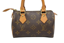 画像をギャラリービューアに読み込む, LOUIS VUITTON ルイヴィトン ミニスピーディ ハンドバッグ モノグラム M41534 PVC ブラウン 美品 中古 4b009679