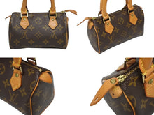 画像をギャラリービューアに読み込む, LOUIS VUITTON ルイヴィトン ミニスピーディ ハンドバッグ モノグラム M41534 PVC ブラウン 美品 中古 4b009679