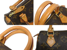 画像をギャラリービューアに読み込む, LOUIS VUITTON ルイヴィトン ミニスピーディ ハンドバッグ モノグラム M41534 PVC ブラウン 美品 中古 4b009679