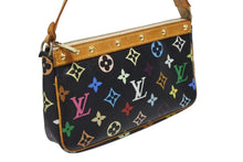 画像をギャラリービューアに読み込む, LOUIS VUITTON ルイヴィトン ポシェットアクセソワール アクセサリーポーチ M92648 モノグラム マルチカラー ブラック 美品 中古 4b009680