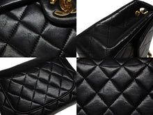 画像をギャラリービューアに読み込む, 極美品 CHANEL シャネル ミニマトラッセ17 ショルダーバッグ ココマーク 1番台 ラムスキン ブラック ゴールド金具 中古 4b009683