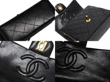 画像をギャラリービューアに読み込む, 極美品 CHANEL シャネル ミニマトラッセ17 ショルダーバッグ ココマーク 1番台 ラムスキン ブラック ゴールド金具 中古 4b009683
