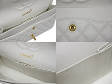 画像をギャラリービューアに読み込む, 極美品 CHANEL シャネル チェーンショルダーバッグ マトラッセ25 ココマーク ラムスキン 5番台 1998年 Wフラップ ホワイト 中古 4b009684