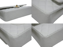 画像をギャラリービューアに読み込む, 極美品 CHANEL シャネル チェーンショルダーバッグ マトラッセ25 ココマーク ラムスキン 5番台 1998年 Wフラップ ホワイト 中古 4b009684