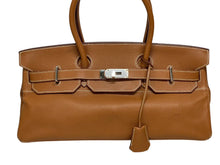 画像をギャラリービューアに読み込む, HERMES エルメス ショルダーバーキン トリヨンクレマンス ◻︎J刻 ゴルチェ期 ゴールド シルバー金具 美品 中古 4b009685