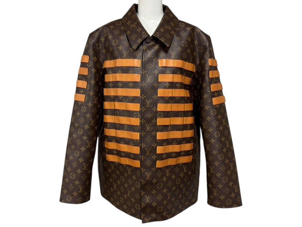 Very Good Condition LOUIS VUITTON × NIGO Monogram LV Toile Military Jacket RM221M LSR HML07E Size M All Over Pattern Used 4b009689